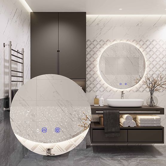 WALL LED MIRROR 80cm HZJ080