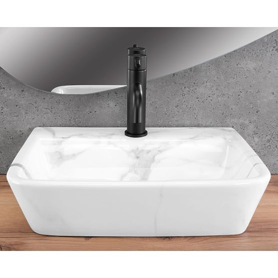 Wall-mounted Basin for Countertop Rea Altea Cloudy