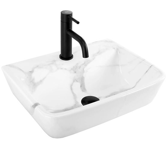 Wall-mounted Basin for Countertop Rea Altea Cloudy