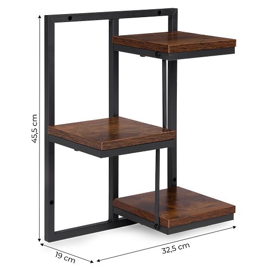 Wall-Mounted Flower Stand Hanging Shelf for Plants Decoration 3 Levels Loft ModernHome