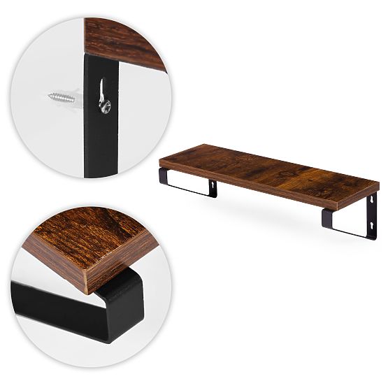 Wall-Mounted Flower Stand with 3 Hanging Shelves for Plants Loft Decoration ModernHome