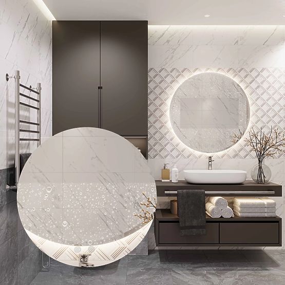 WALL-MOUNTED LED MIRROR 60cm HZJ060