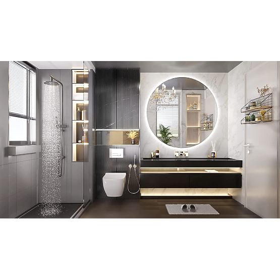 WALL-MOUNTED LED MIRROR 60cm HZJ060