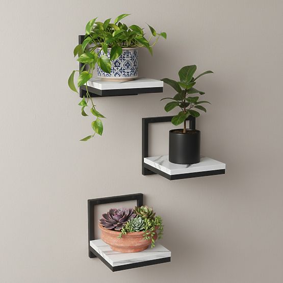 Wall Planter TORGET WHITE MARBLE
