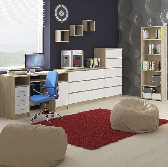 WALL SHELF K 25x25cm SET OF 3pcs OAK SONOMA