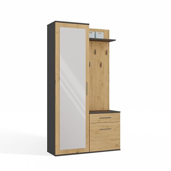 Wardrobe DUO ANTHRACITE ARTISAN