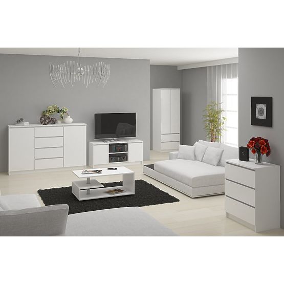 WARDROBE STAR S 60 cm 2 DOORS 2 DRAWERS WHITE