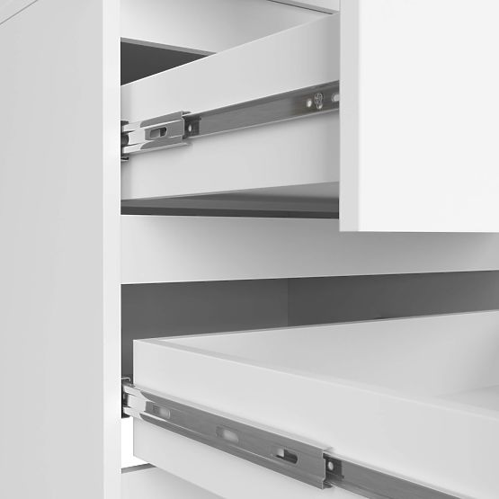 WARDROBE STAR S 60 cm 2 DOORS 2 DRAWERS WHITE