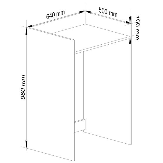 WASHING MACHINE COVER FIN OAK SONOMA