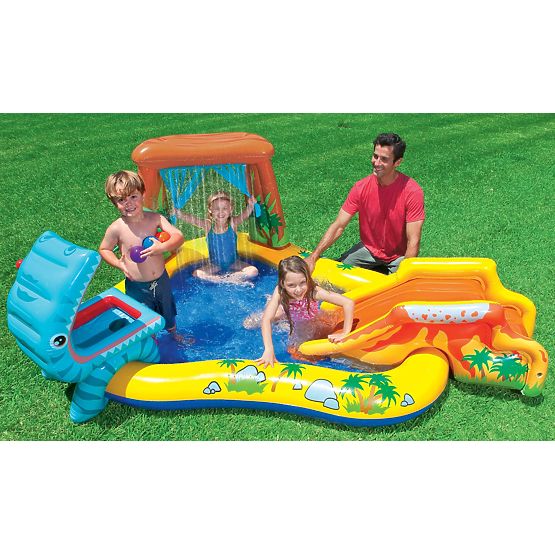 Water Pool Children's Playground with Slide and Fountain Intex 57444