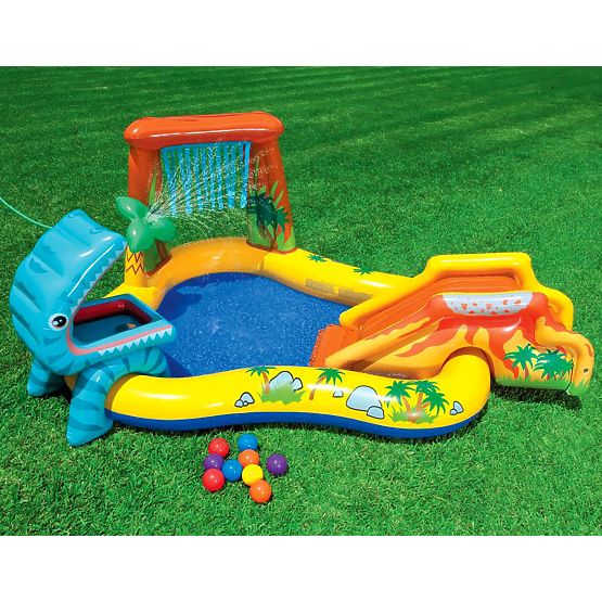 Water Pool Children's Playground with Slide and Fountain Intex 57444