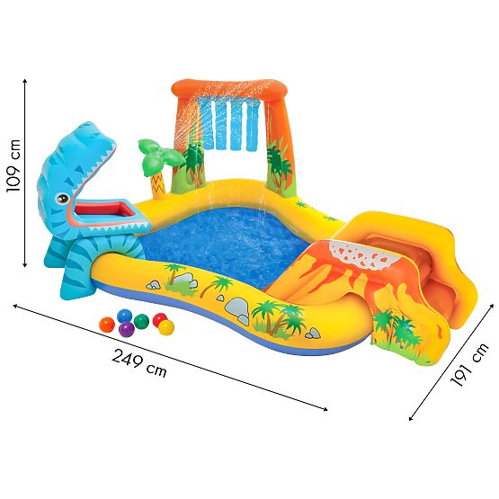 Water Pool Children's Playground with Slide and Fountain Intex 57444