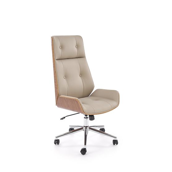 WEBSTER Office Chair Walnut/Beige