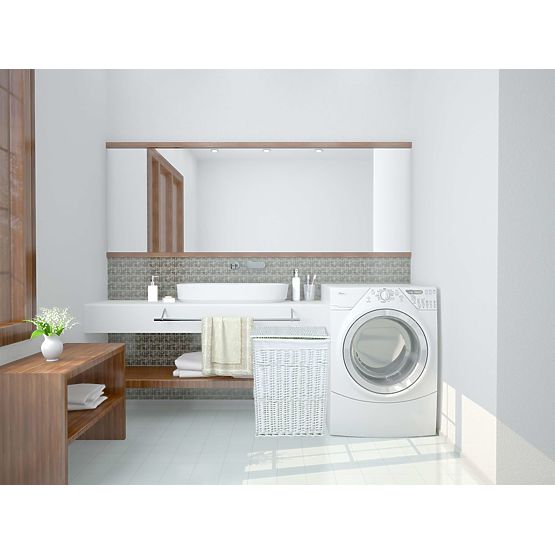 White Wicker Basket 114 L