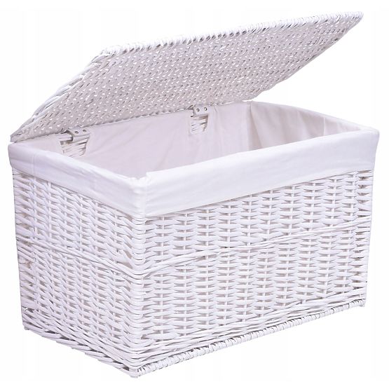 White Wicker Chest 160 L