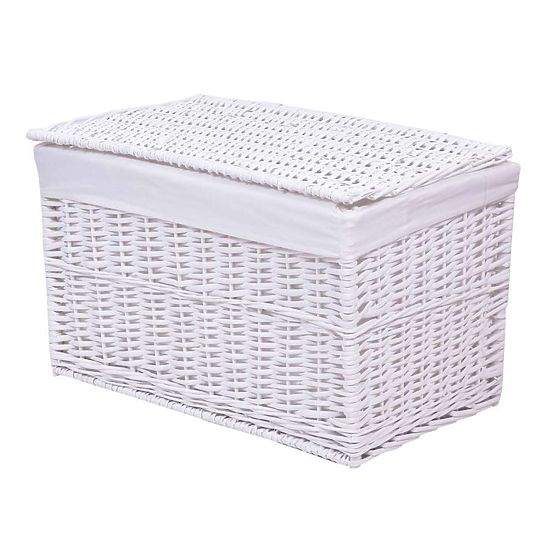 White Wicker Chest 160 L