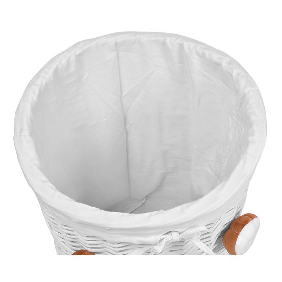 Wicker Basket Teddy Bear 75L