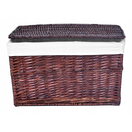 Wicker Chest 65L 56x34x34 cm Brown