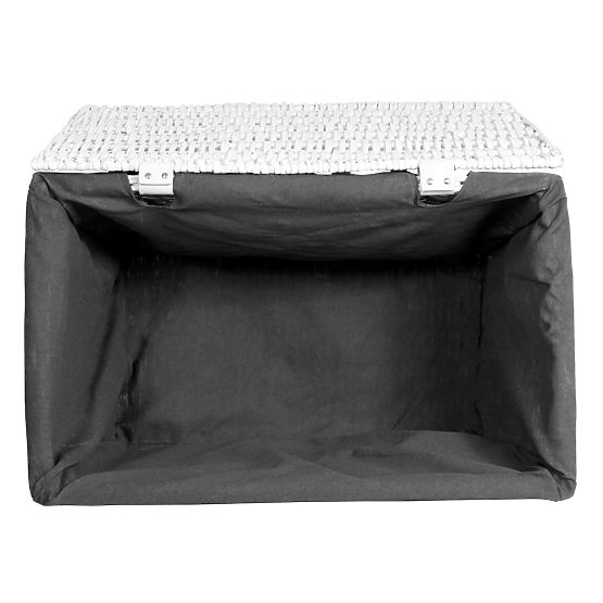 Wicker Chest 65L 56x34x34 cm White-Grey