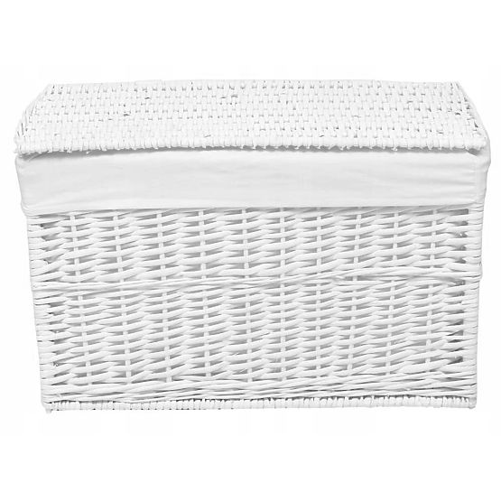 Wicker Chest 65L 56x34x34 cm White