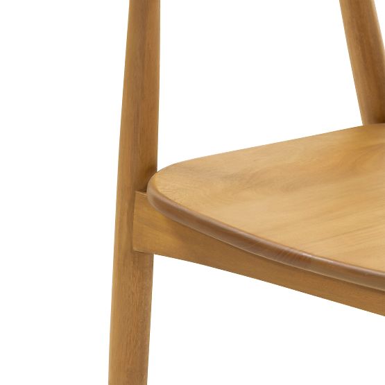 Wooden Chair Ludvika, Rounded, Natural