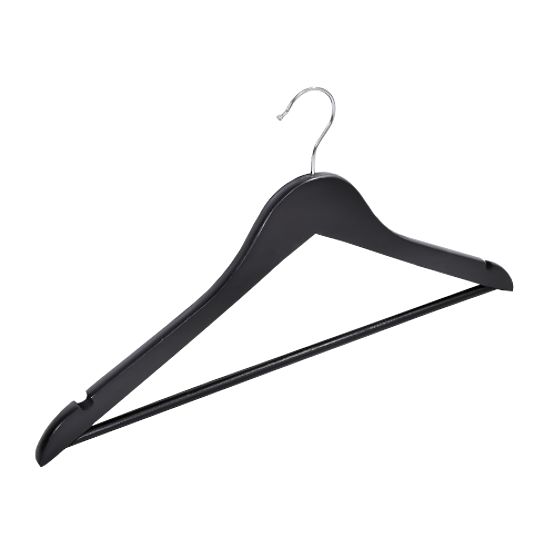 Wooden Hanger RONDO Set of 10 Black