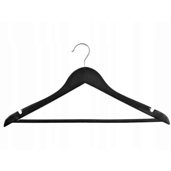 Wooden Hanger RONDO Set of 5 Black