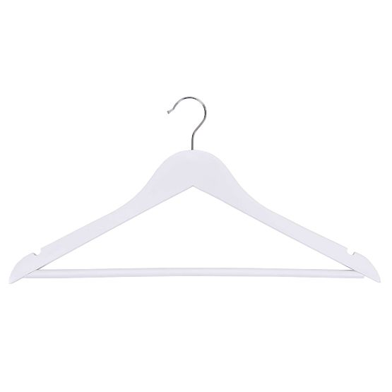 Wooden Hanger RONDO Set of 5 White