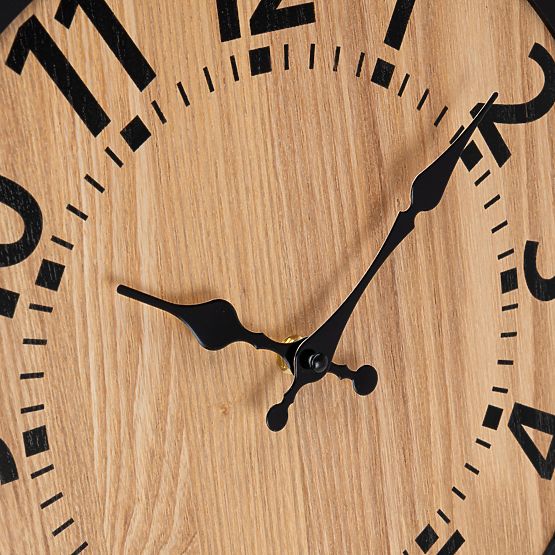 Wooden Loft Wall Clock ABBAS 35 cm