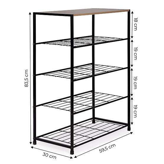 Wooden Shoe Cabinet Stand Rack LOFT