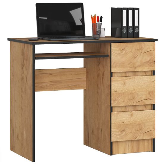WRITING DESK A-6 CLP CRAFT OAK RIGHT-SIDED