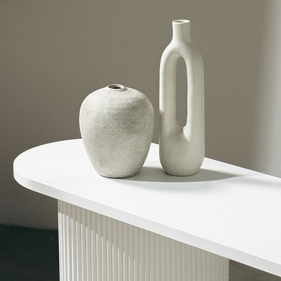 Writing Desk/Console Pauline 140 cm, White, Slats