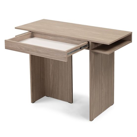Writing Desk/Console with Drawer Kanso, Pearl Oak