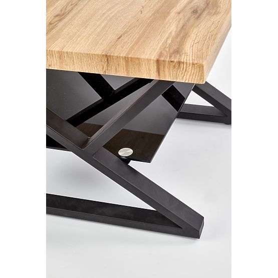 XENA KWADRAT Coffee Table Black / Natural (2p=1pc)