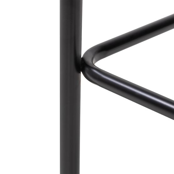 Yasmin II Bar Stool, Ecru/Black Legs