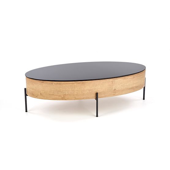 ZENGA Table with Function Black / Golden Oak