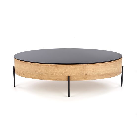 ZENGA Table with Function Black / Golden Oak