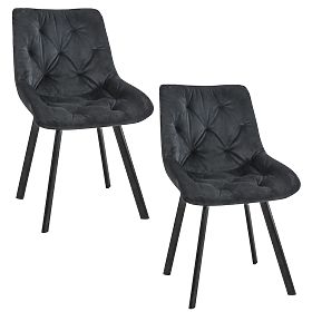 2x SJ.33 BLACK CHAIRS