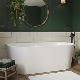 Acrylic Wall-Mounted Bathtub OLIMPIA 170 cm