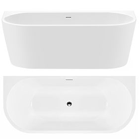 Acrylic Wall-Mounted Bathtub OLIMPIA 170 cm