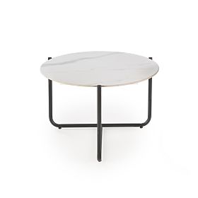 ACUNA Coffee Table with White Marble-Effect Top, Halmar