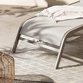 Adjustable Garden Lounger Sandy, Light Grey/Beige