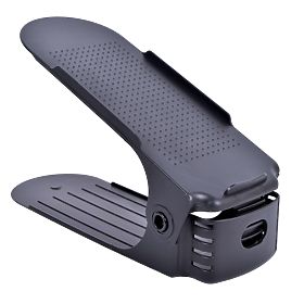Adjustable Shoe Organizer Rack Black