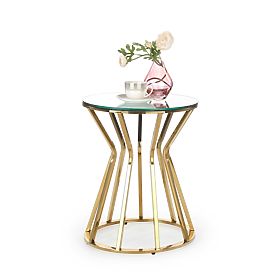 AFINA S Table, Mirror/Gold (1p=1pc)