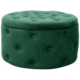 ALIA BOTTLE GREEN POUF