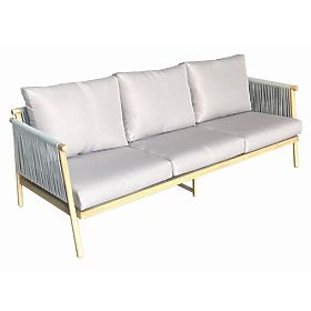 Aluminum Garden Sofa BLANDO - Large 3-Seater, 186 cm