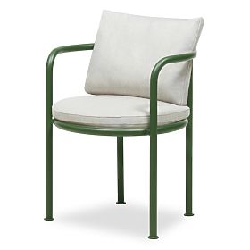 Amarello Garden Chair Aluminum, Light Beige/Green, Rounded