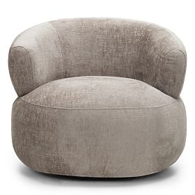 Ambi Swivel Chair Beige, Rounded Shapes, lectus