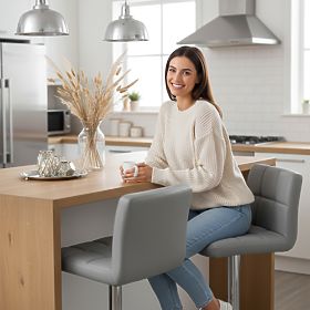 Arako Grey Bar Stool