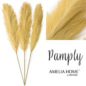 Artificial Flower PAMPLY Mustard Color AmeliaHome